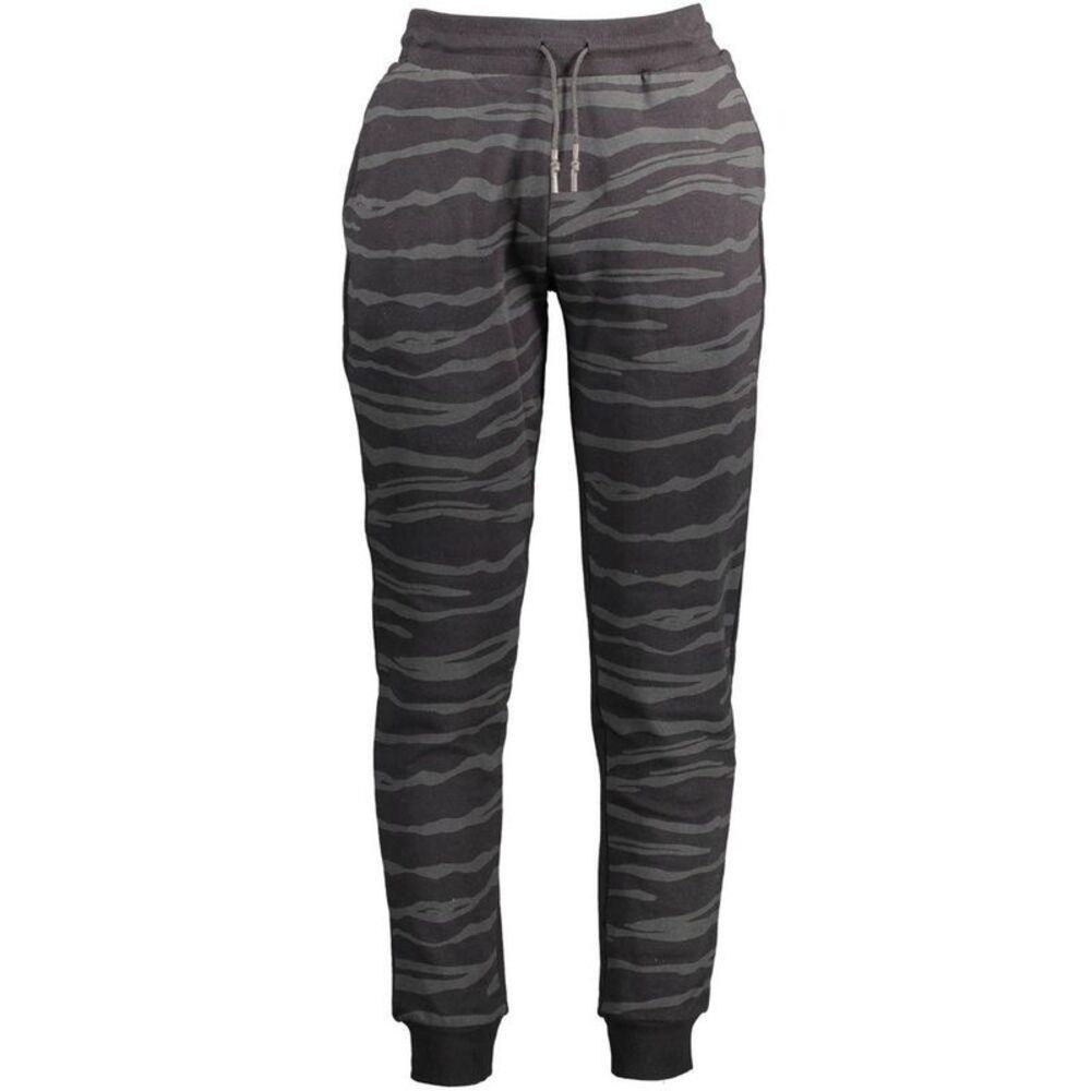 Cavalli Class Tiger Stripe Lounge Pants Men Black Bottoms